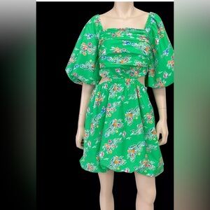 A New Day Emerald Floral Dress